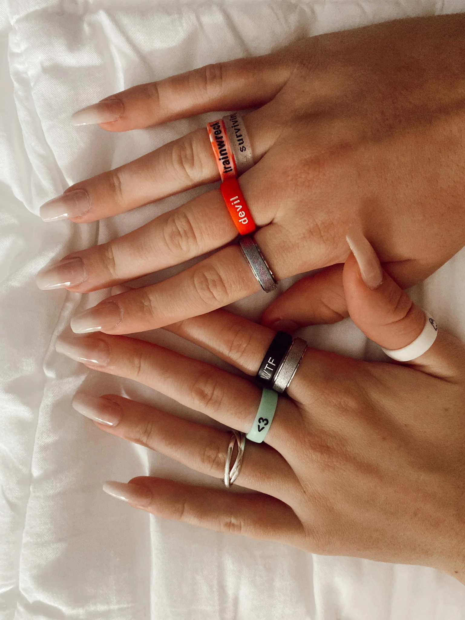 Flip Reversible heart / broken heart Ring - Image 9