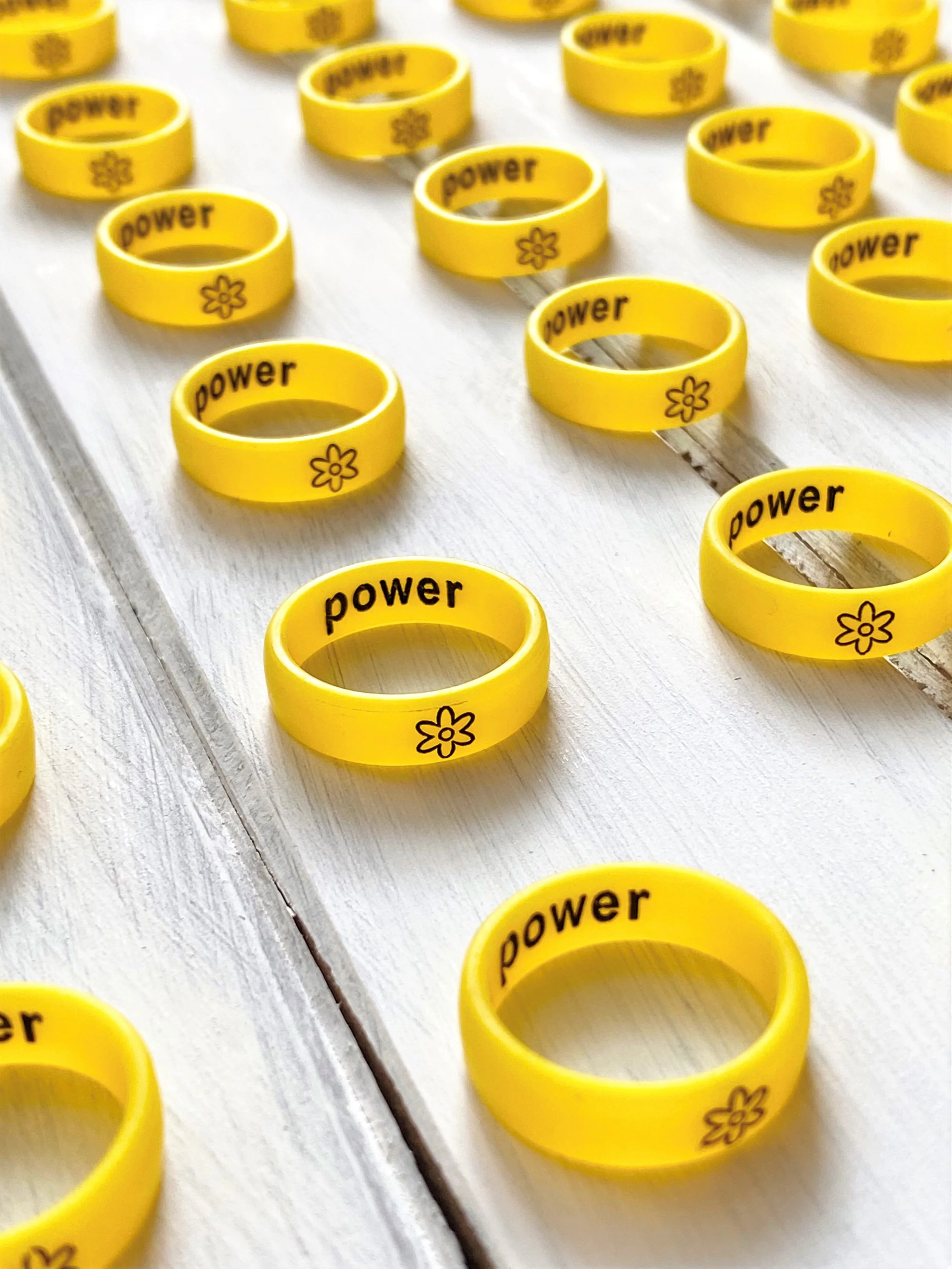 Flip Reversible flower / power Ring - Image 3