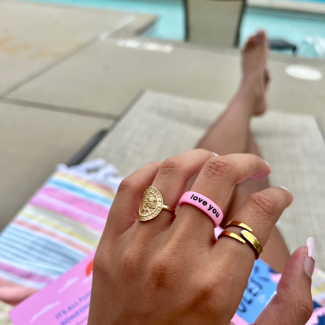 Flip Reversible love you / say it back ring - Image 5