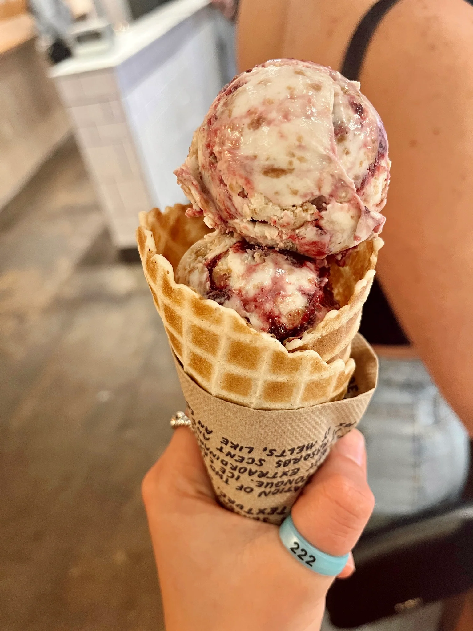 Flip Angel Numbers 222 / alignment Ring - Image 6