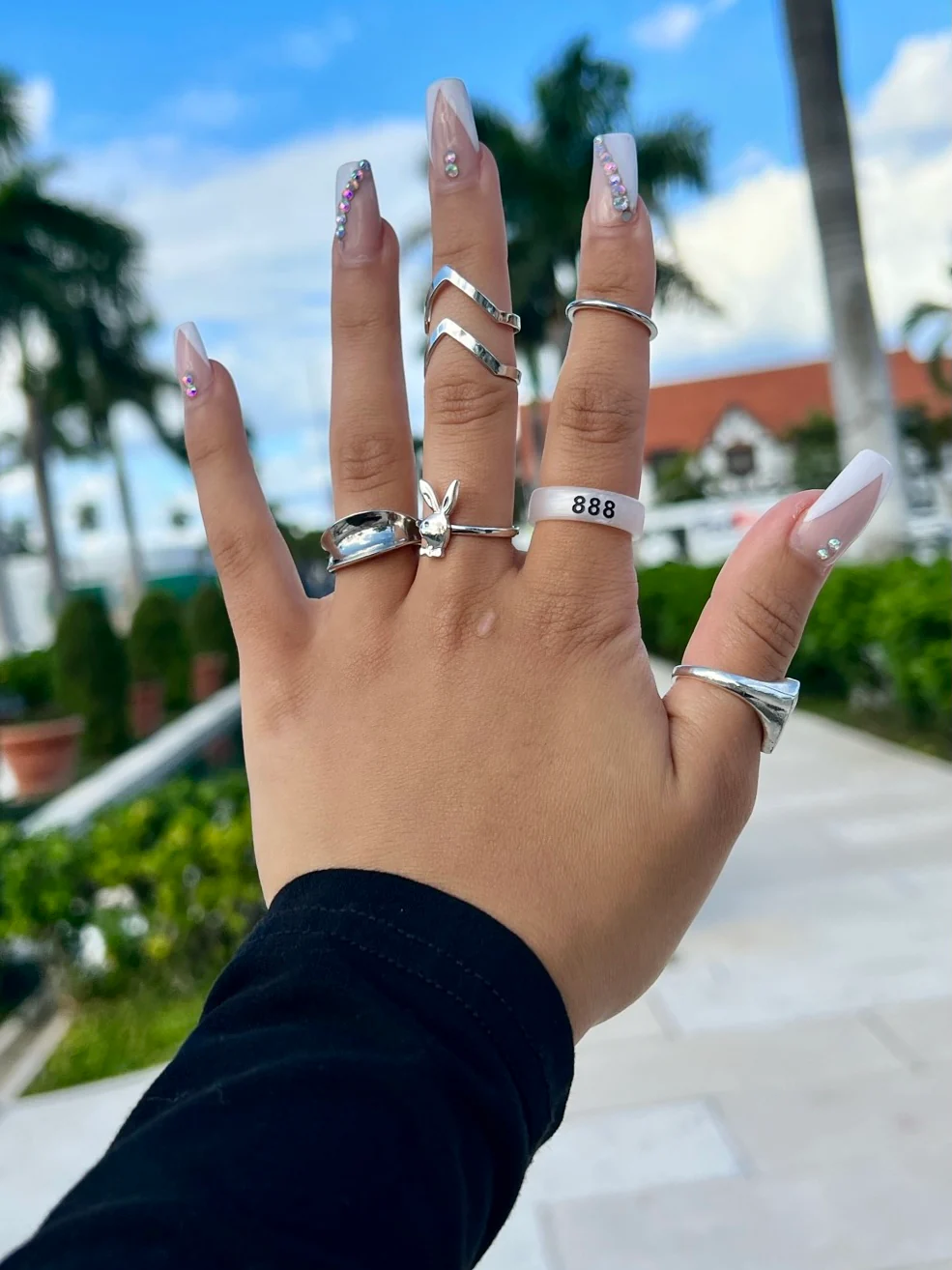 Flip Angel Numbers 888 / balance Ring - Image 17