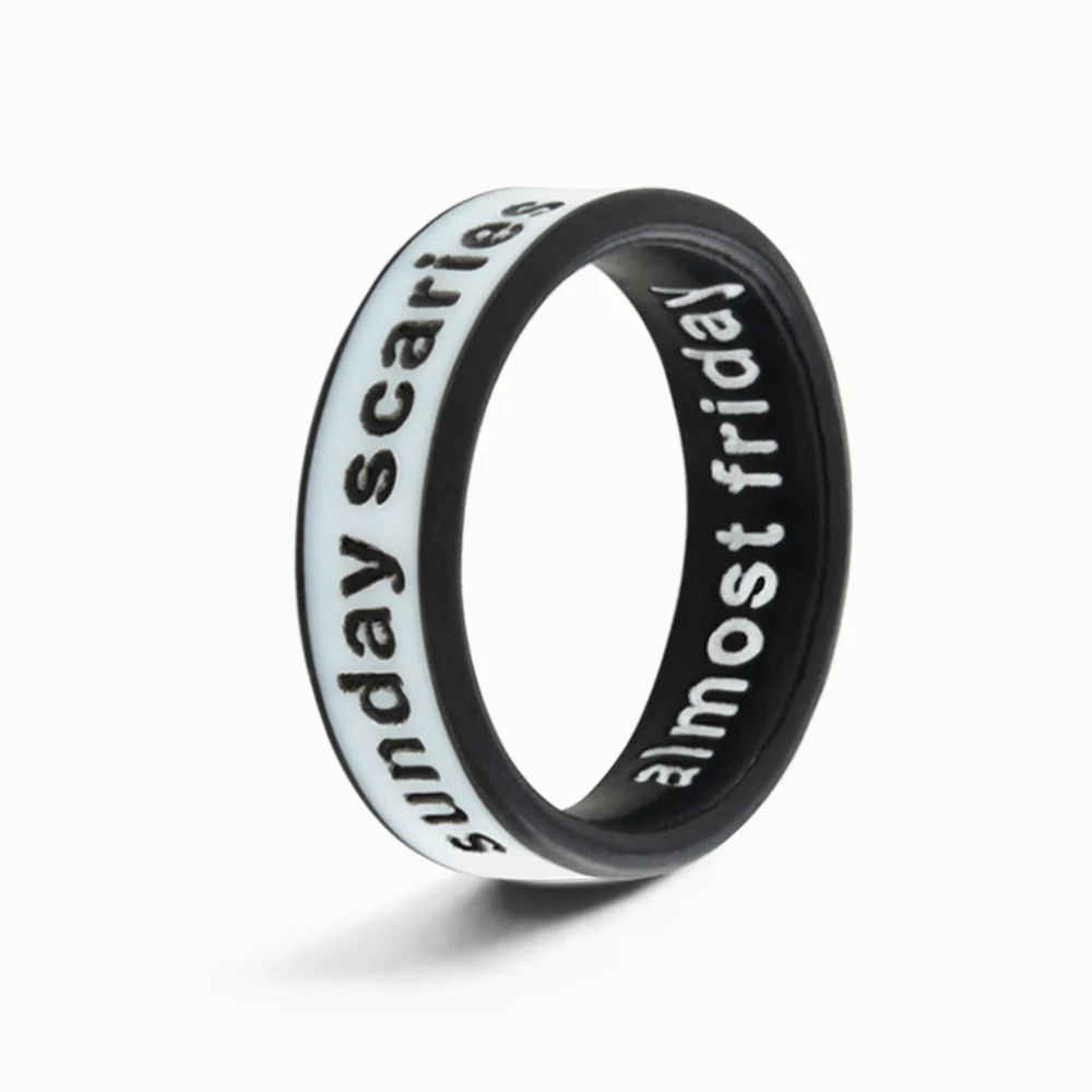 Flip Reversible almost friday / sunday scaries ring - Image 3