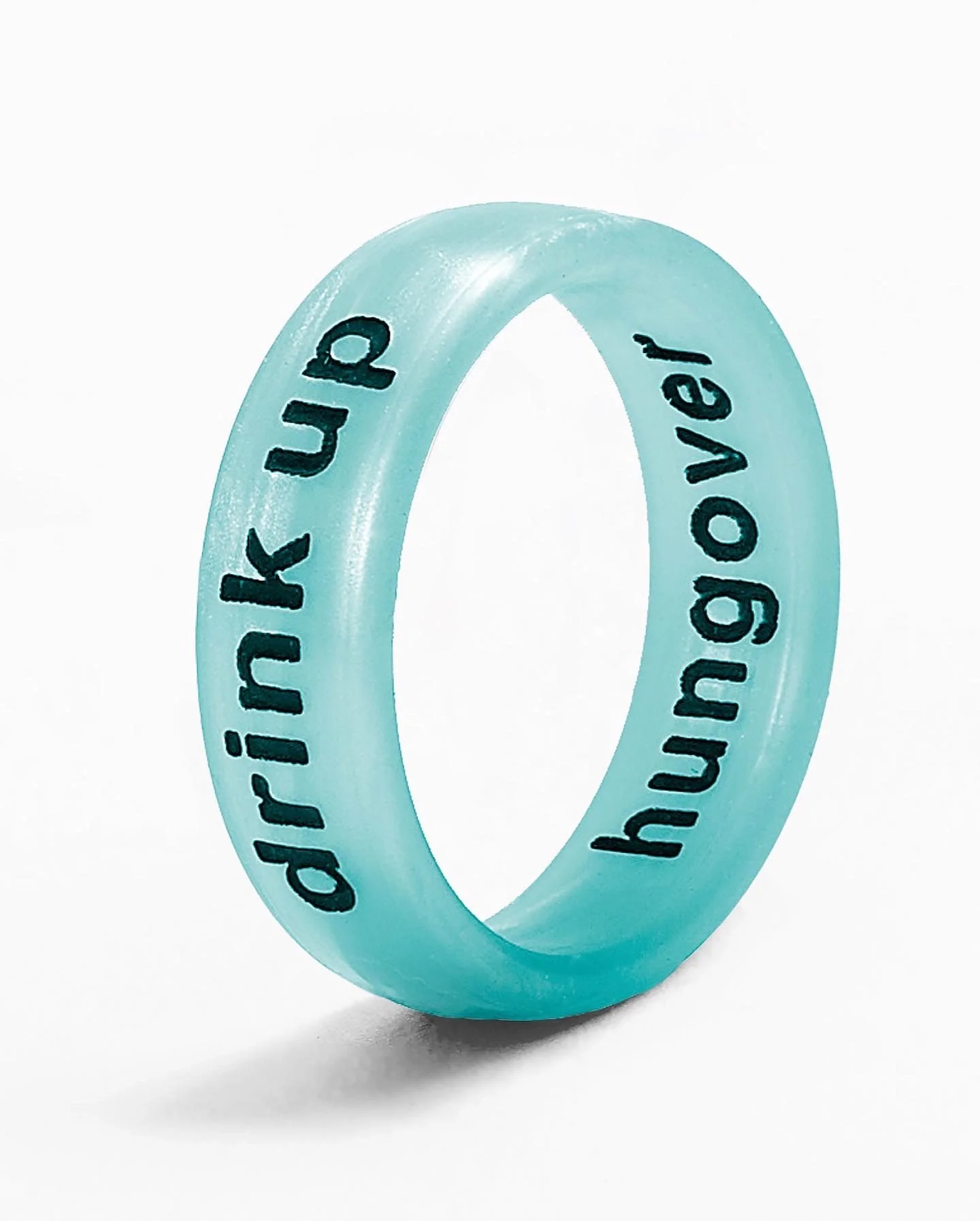 Flip Reversible drink up / hungover 3pk turquoise Rings - Image 3