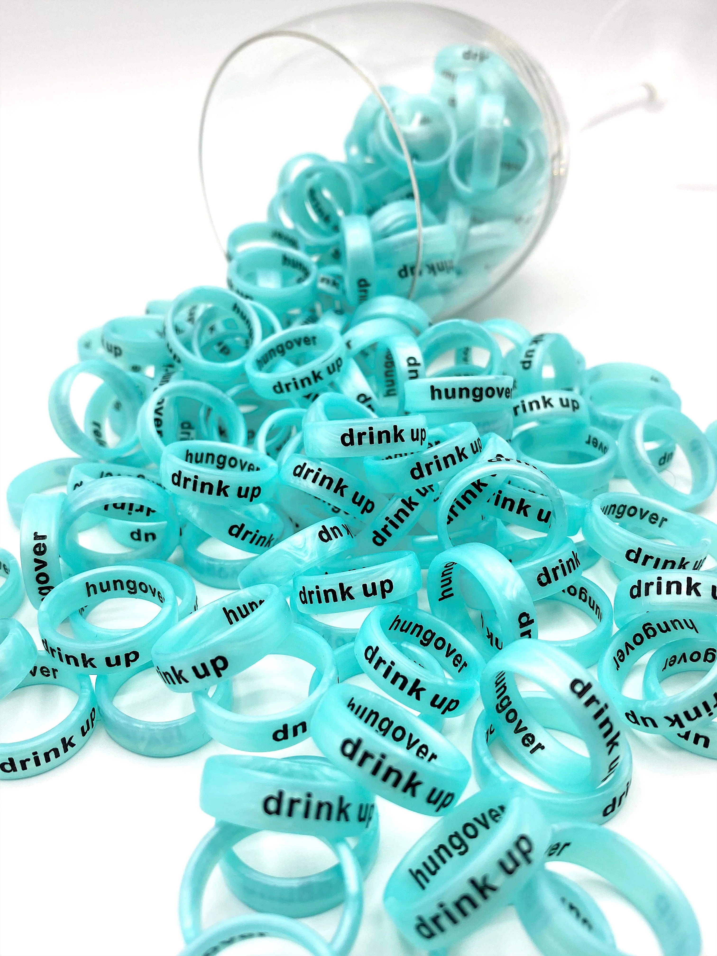 Flip Reversible drink up / hungover turquoise Rings - Image 10