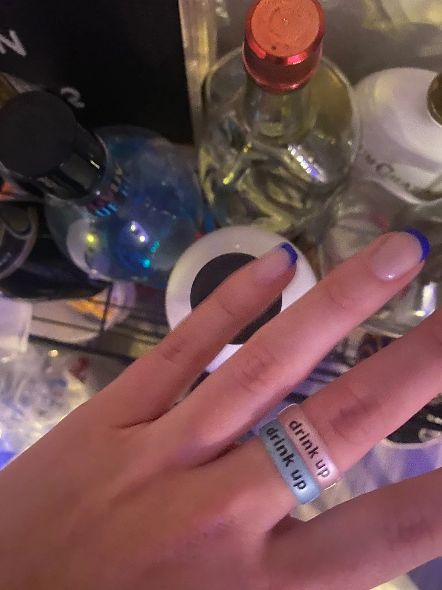 Flip Reversible drink up / hungover turquoise Rings - Image 11