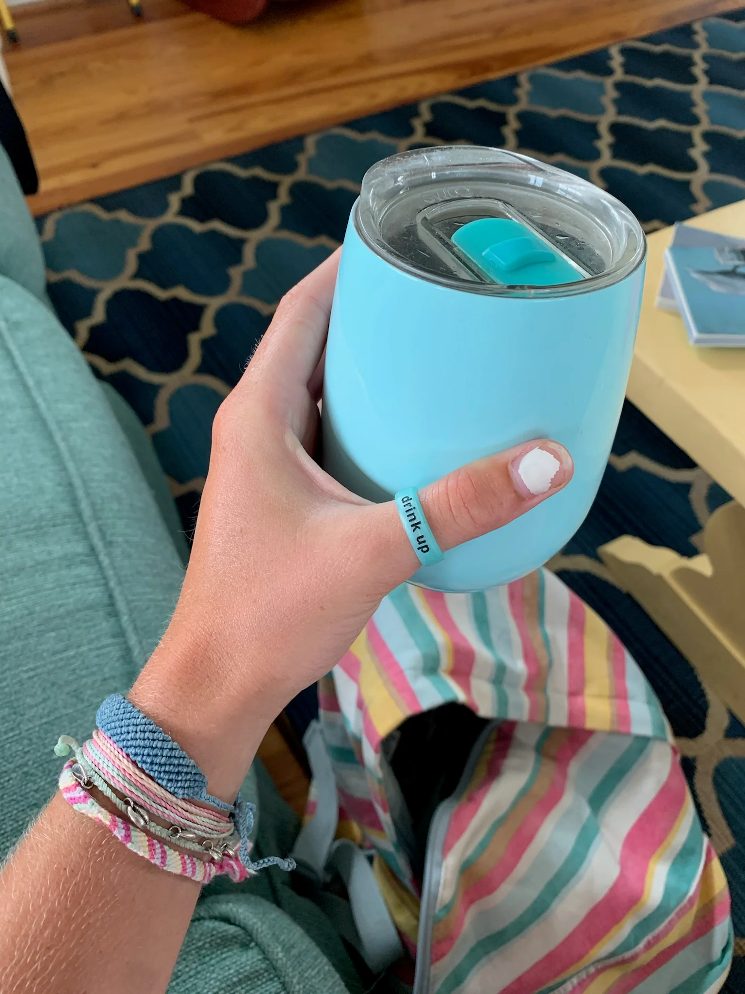 Flip Reversible drink up / hungover turquoise Rings - Image 17