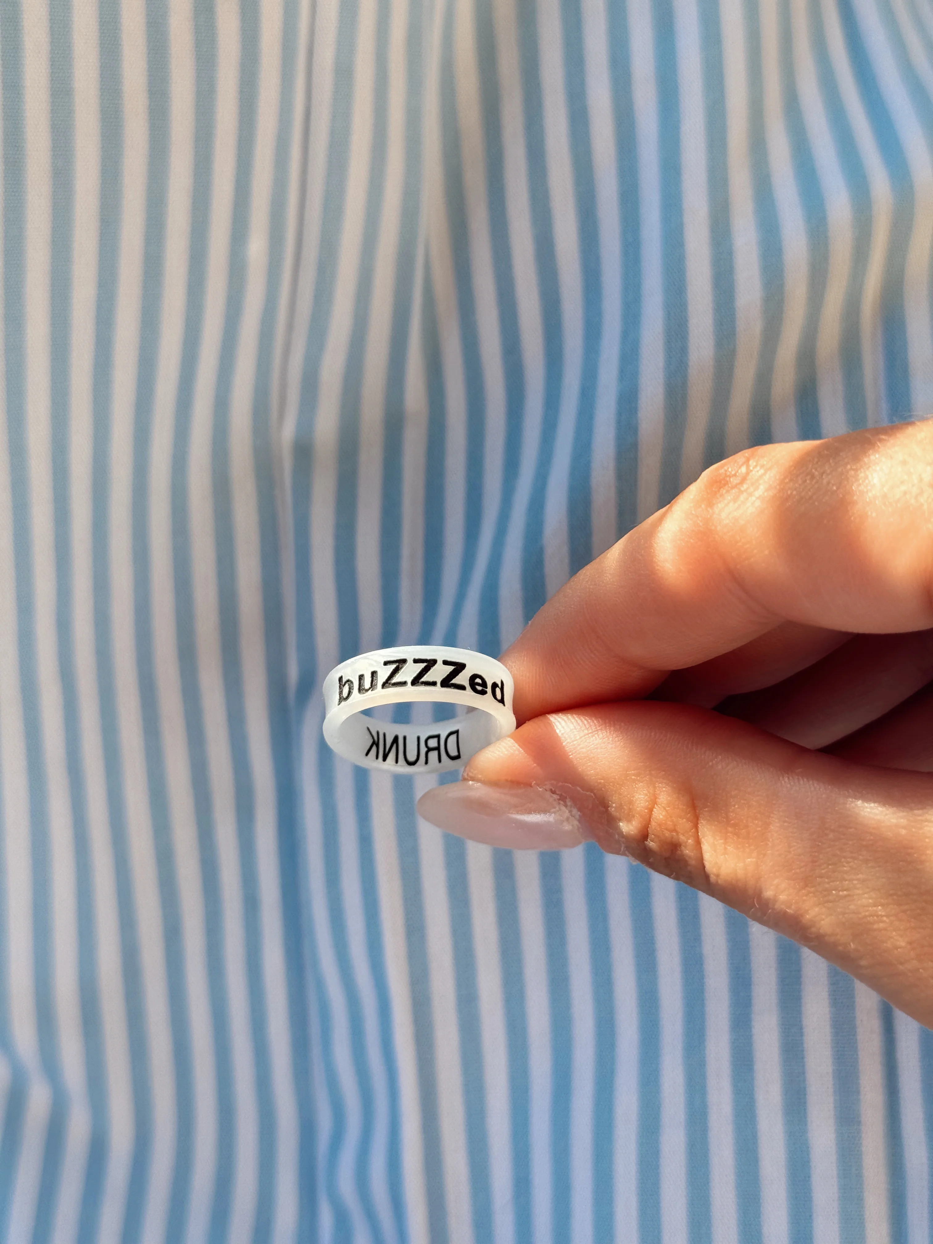 Flip Reversible DRUNK / Buzzed Ring - Image 4