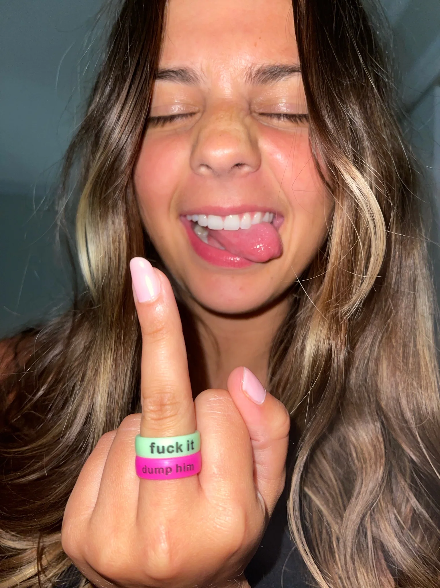 Flip Reversible dump him / f*ck him ring Ring - Image 18