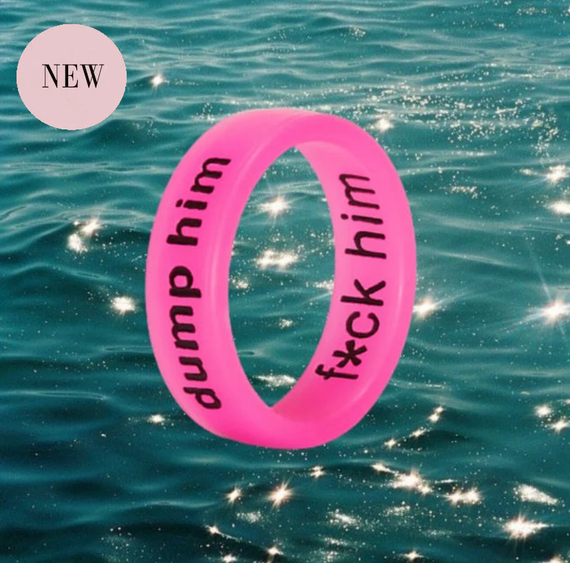 Flip Reversible dump him / f*ck him ring Ring - Image 23