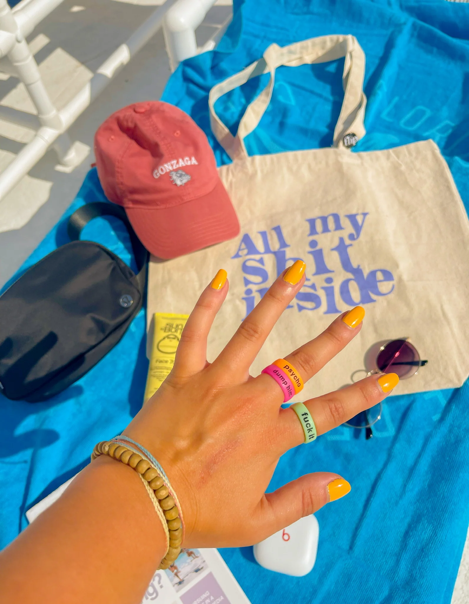 Flip Reversible dump him / f*ck him ring Ring - Image 5