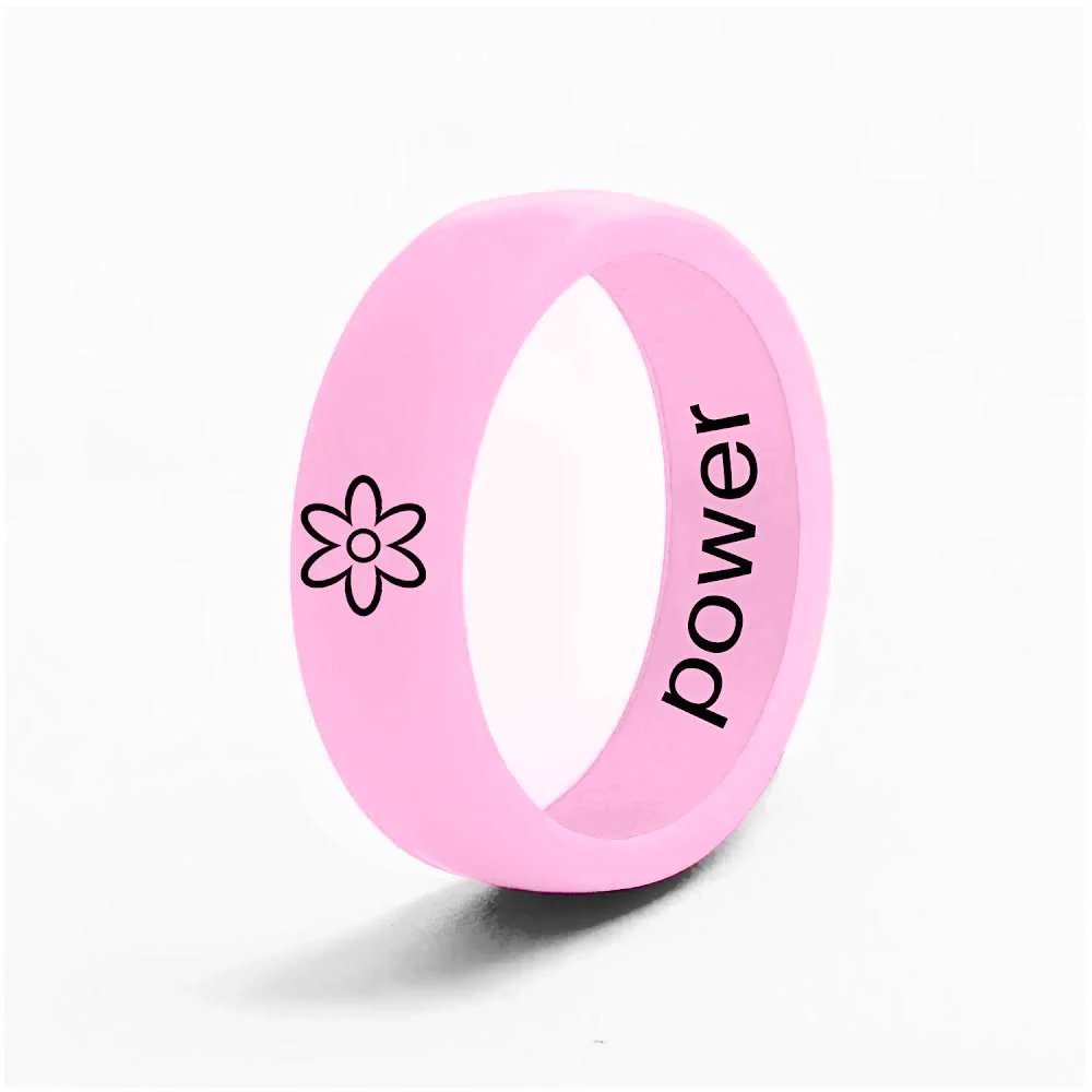 Reversible Flip Flower Power Pink Ring - Image 29