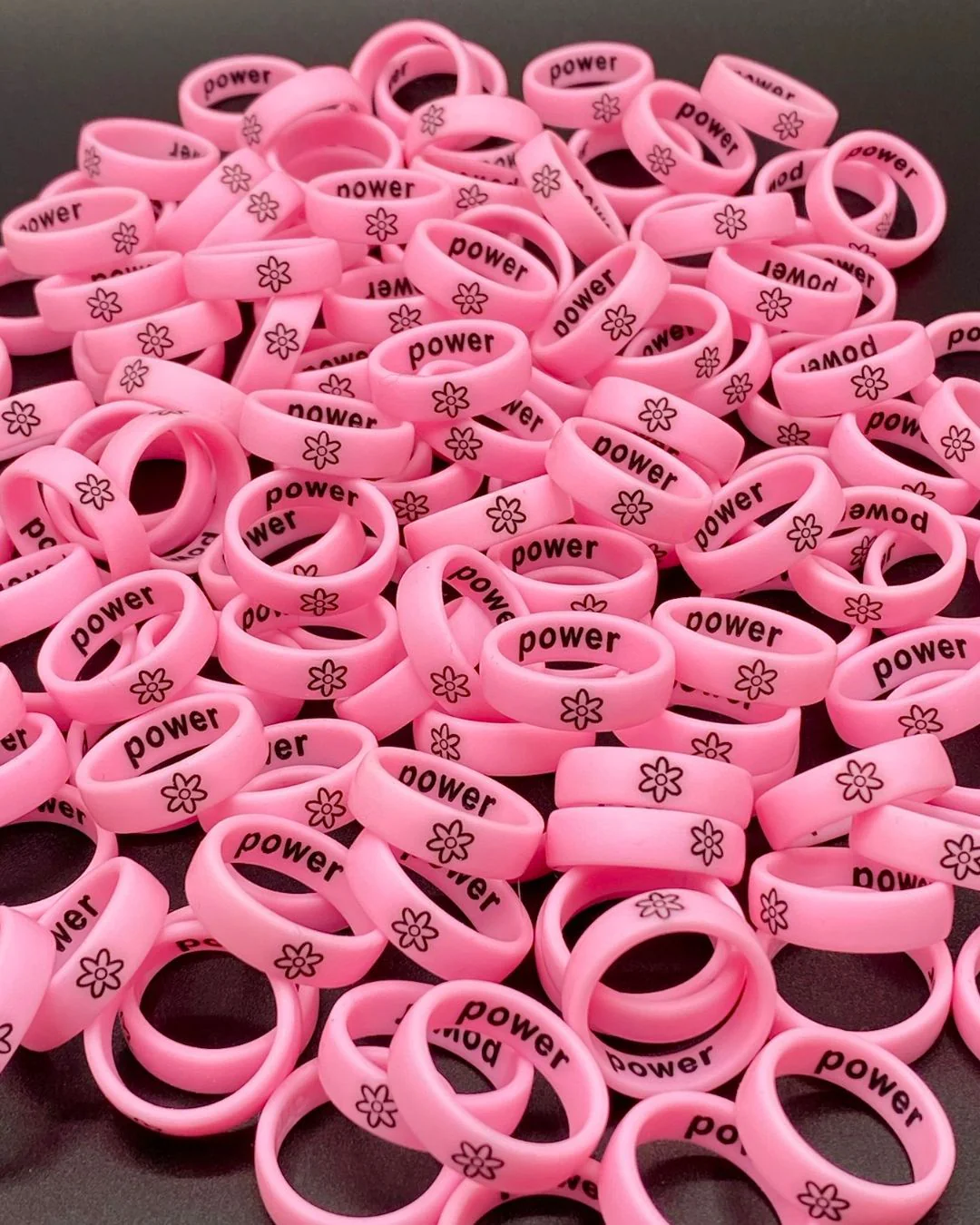 Reversible Flip Flower Power Pink Ring - Image 3