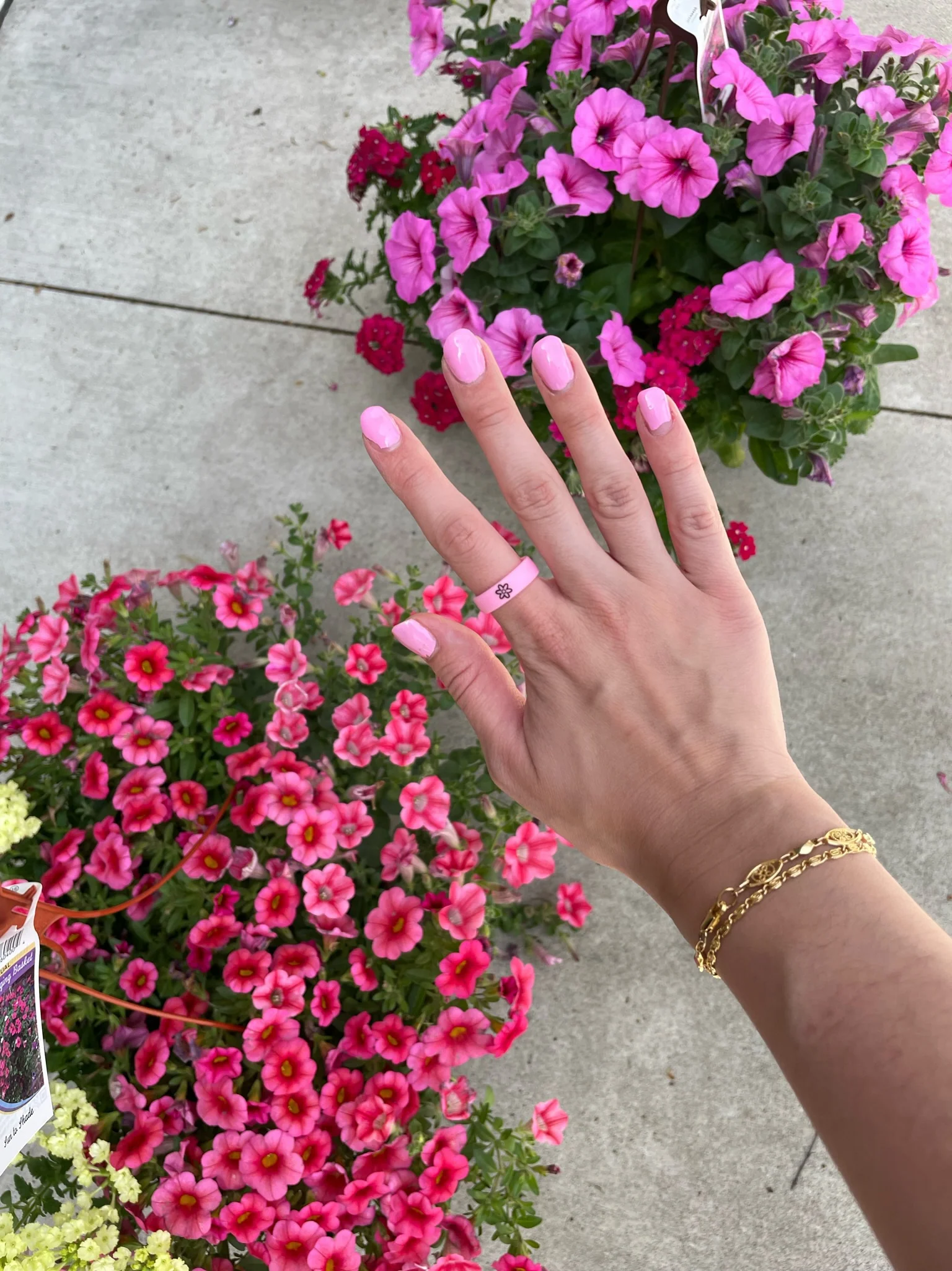 Reversible Flip Flower Power Pink Ring - Image 5