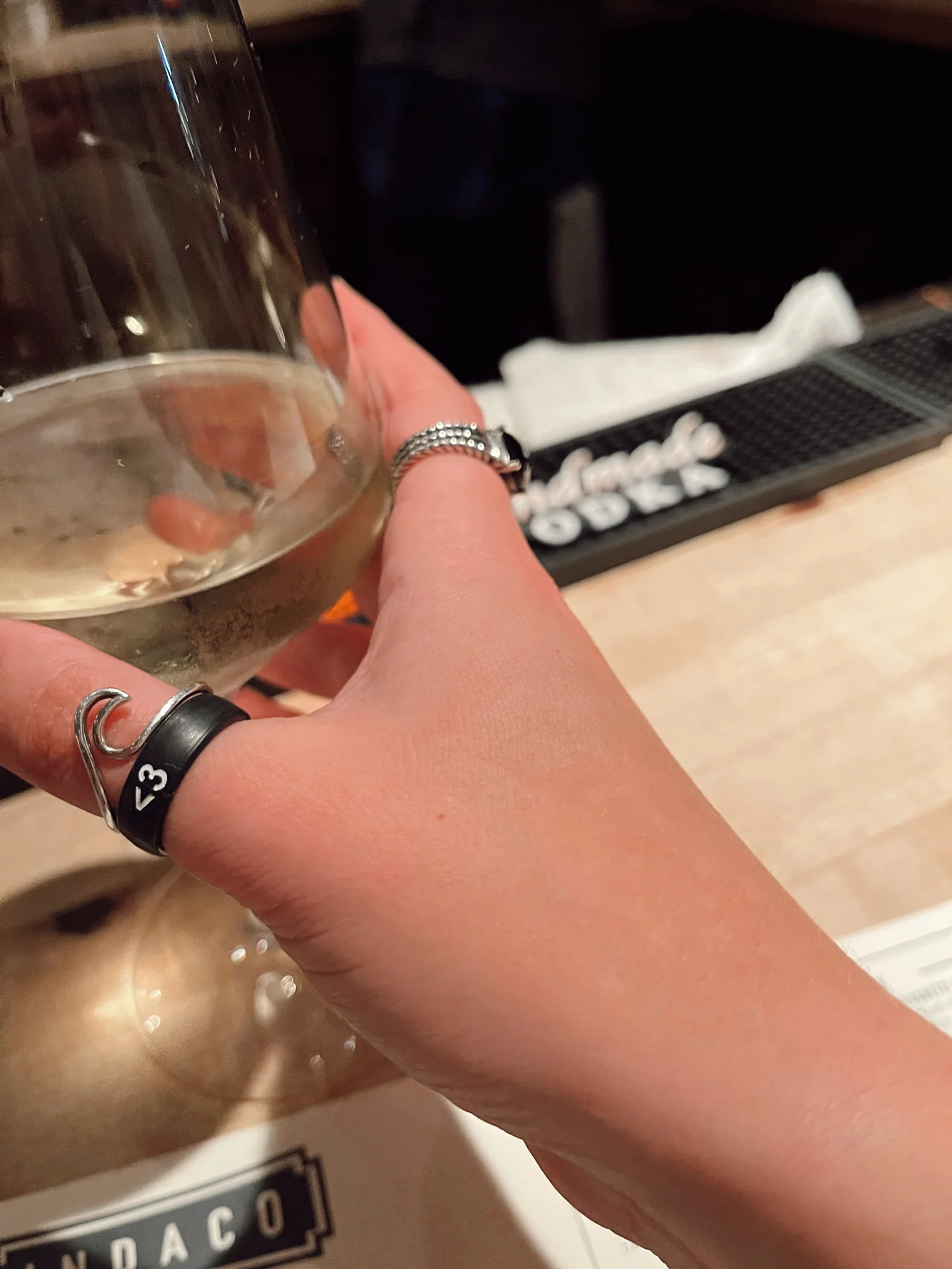 Flip Reversible heart / broken heart black Ring - Image 11