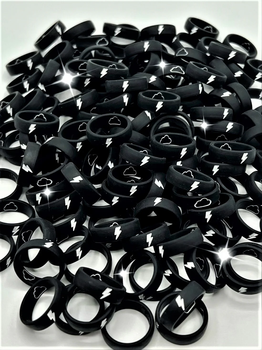 Flip Reversible lightning bolt / cloud ring - Image 3