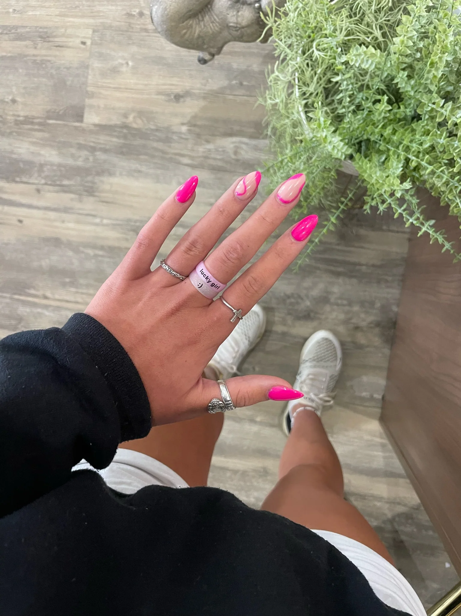 Flip Reversible lucky girl / lucky life ring - Image 16