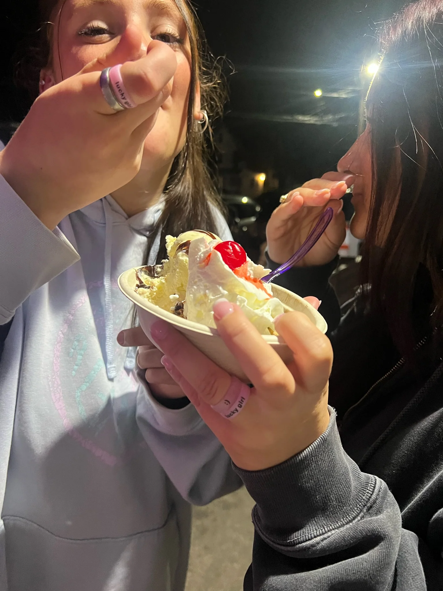 Flip Reversible lucky girl / lucky life ring - Image 32