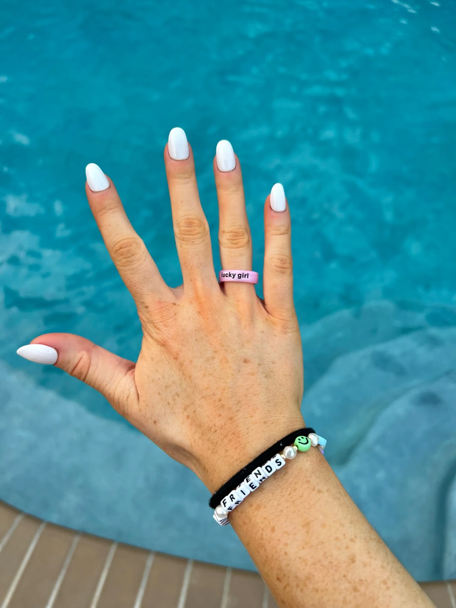 Flip Reversible lucky girl / lucky life ring - Image 33