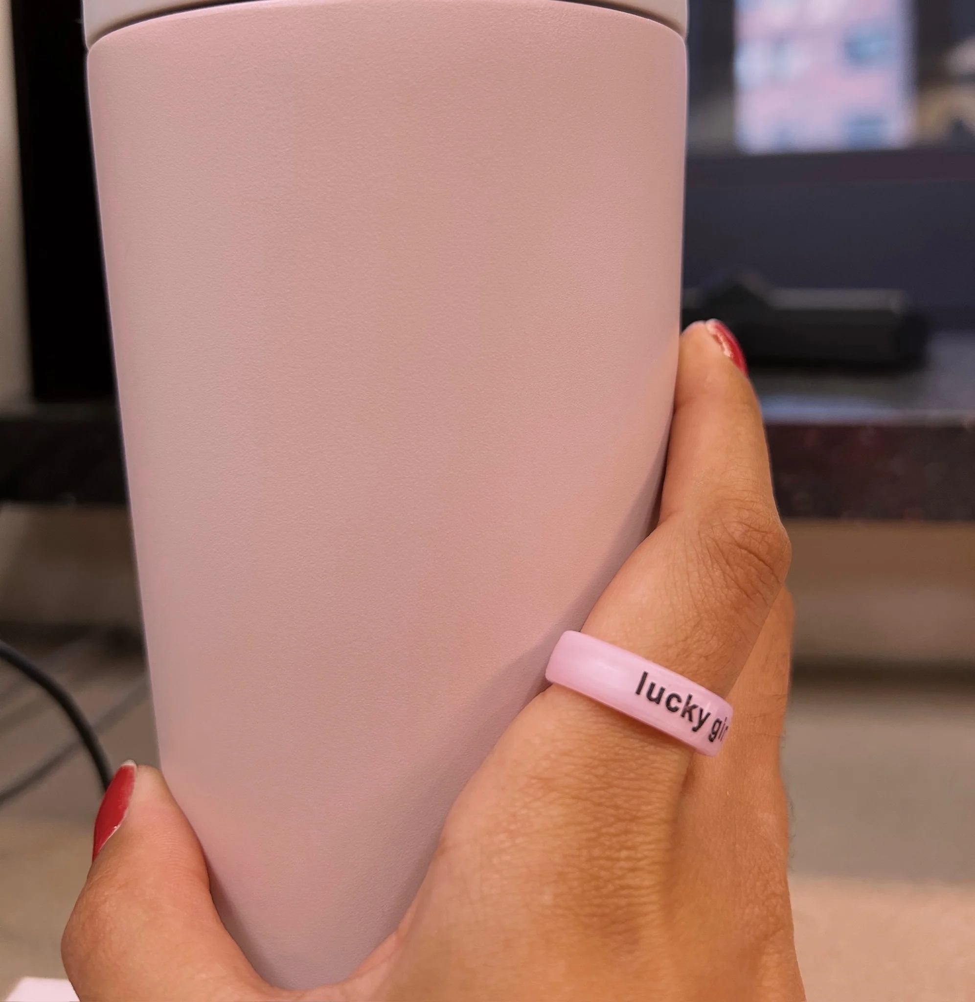 Flip Reversible lucky girl / lucky life ring - Image 39