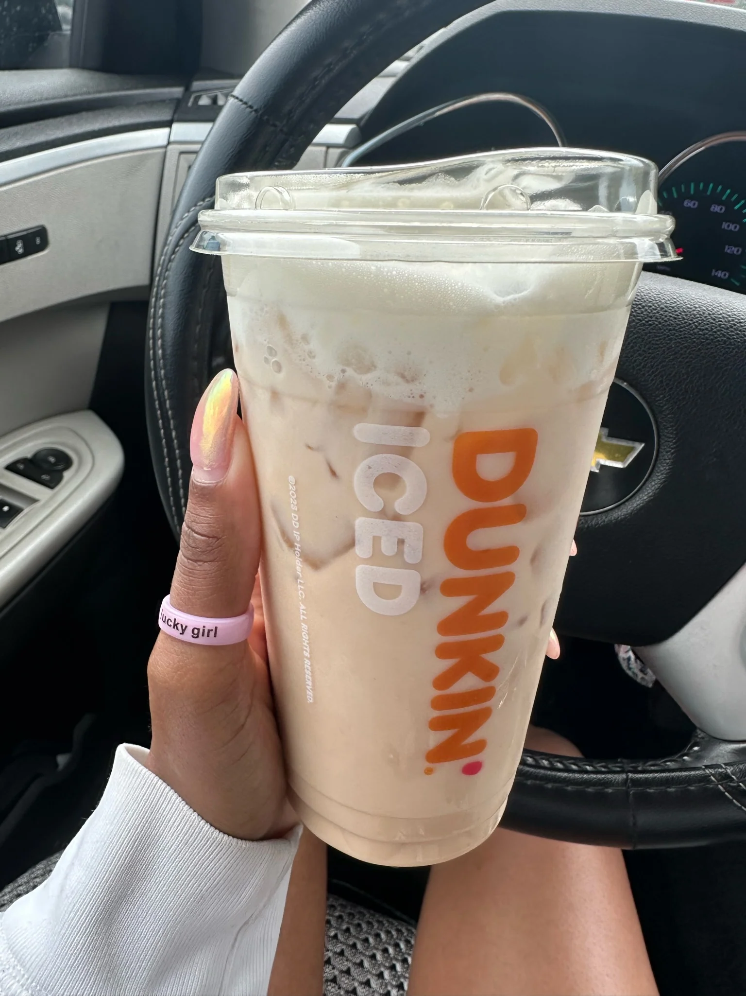 Flip Reversible lucky girl / lucky life ring - Image 4