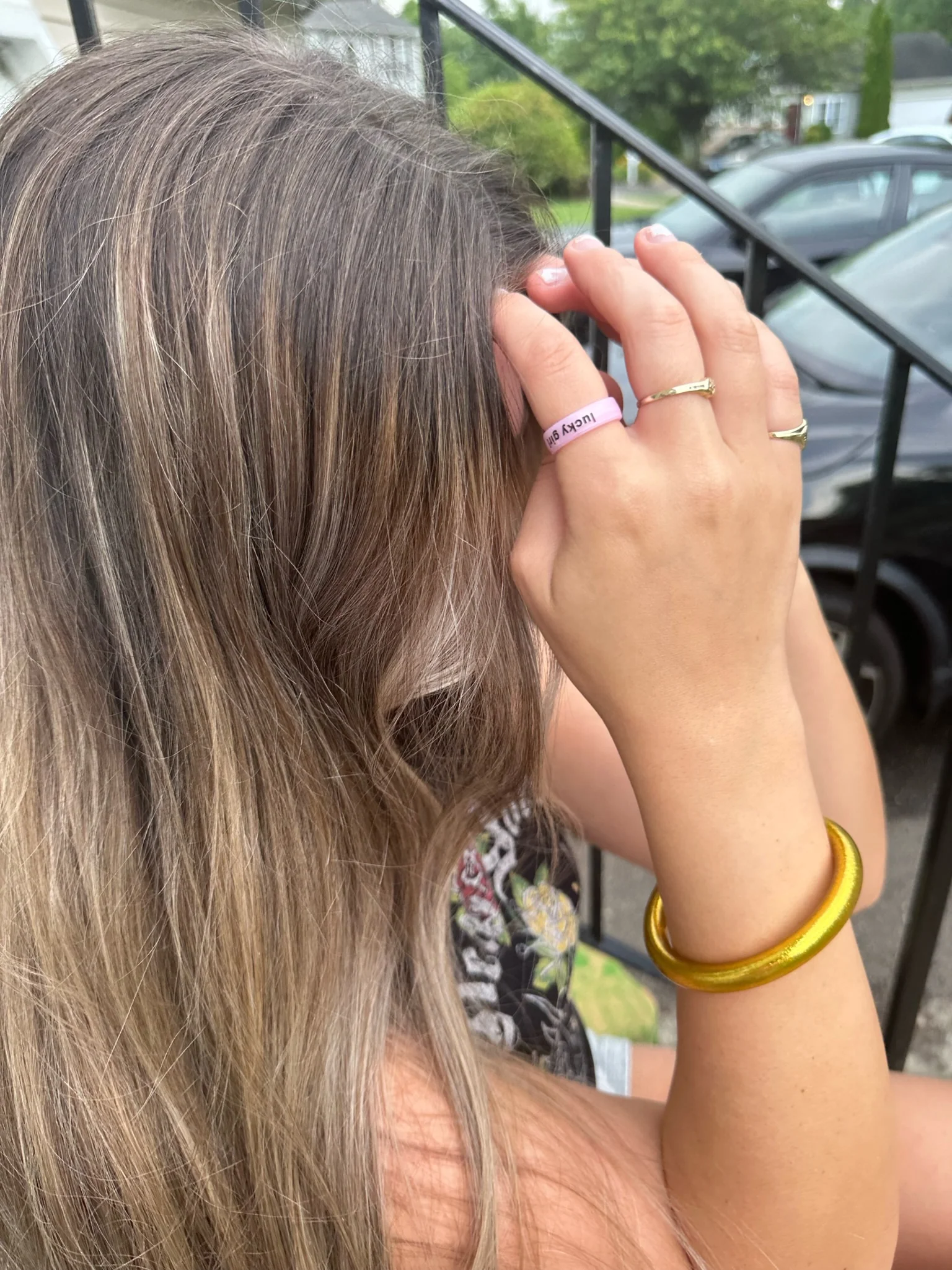 Flip Reversible lucky girl / lucky life ring - Image 7