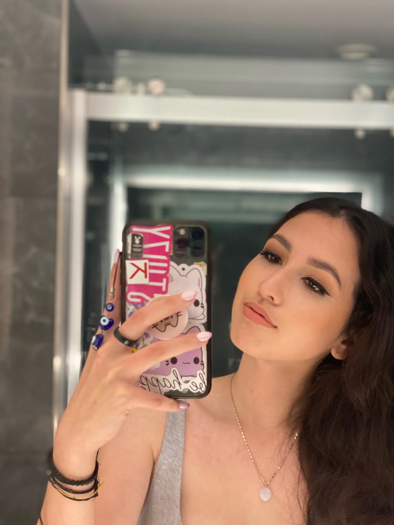 Flip Reversible smile / frown ring black - Image 7