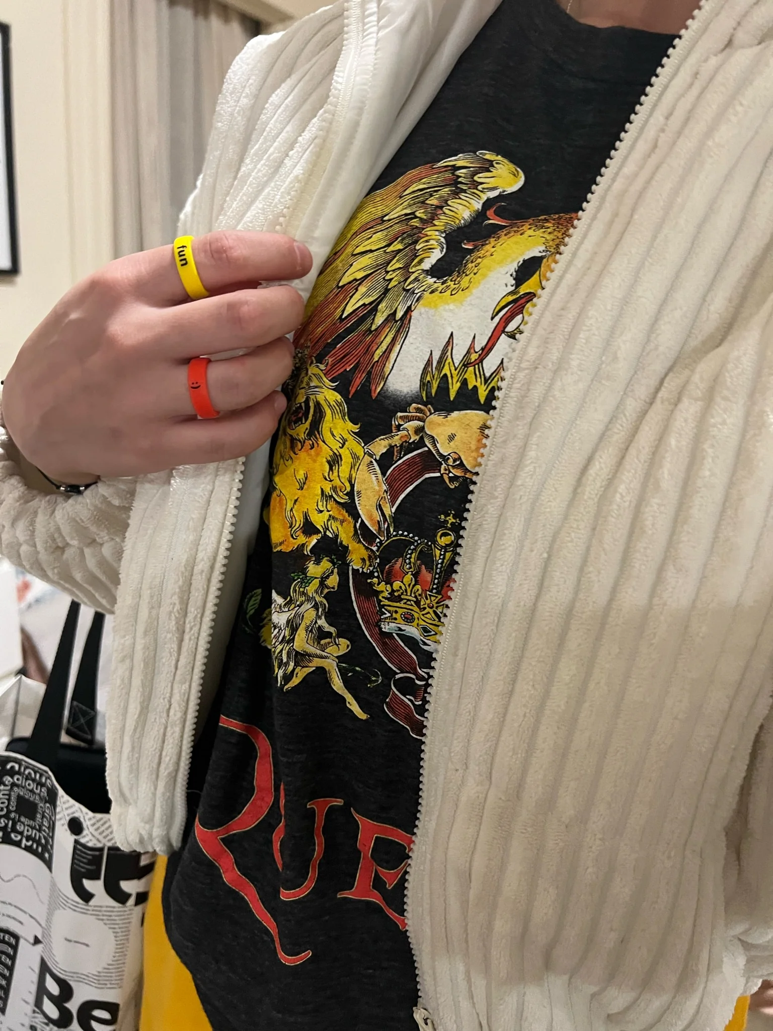 Flip Reversible smile / frown ring hot tamale - Image 5