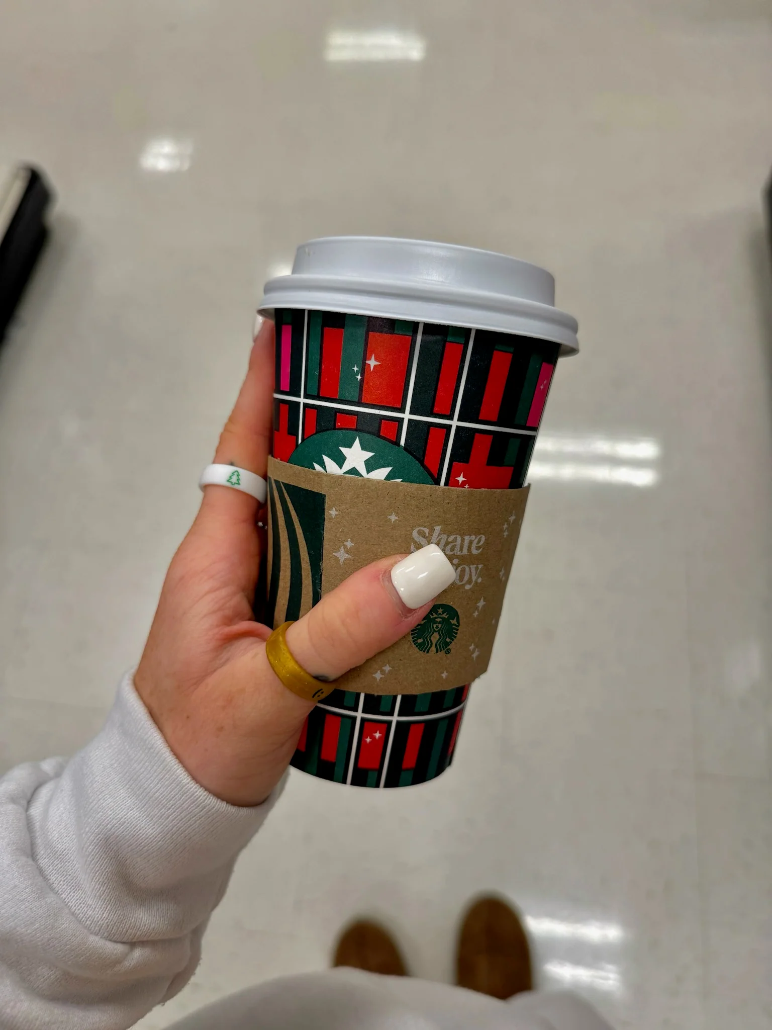 Flip Reversible smile / frown gold ring - Image 16