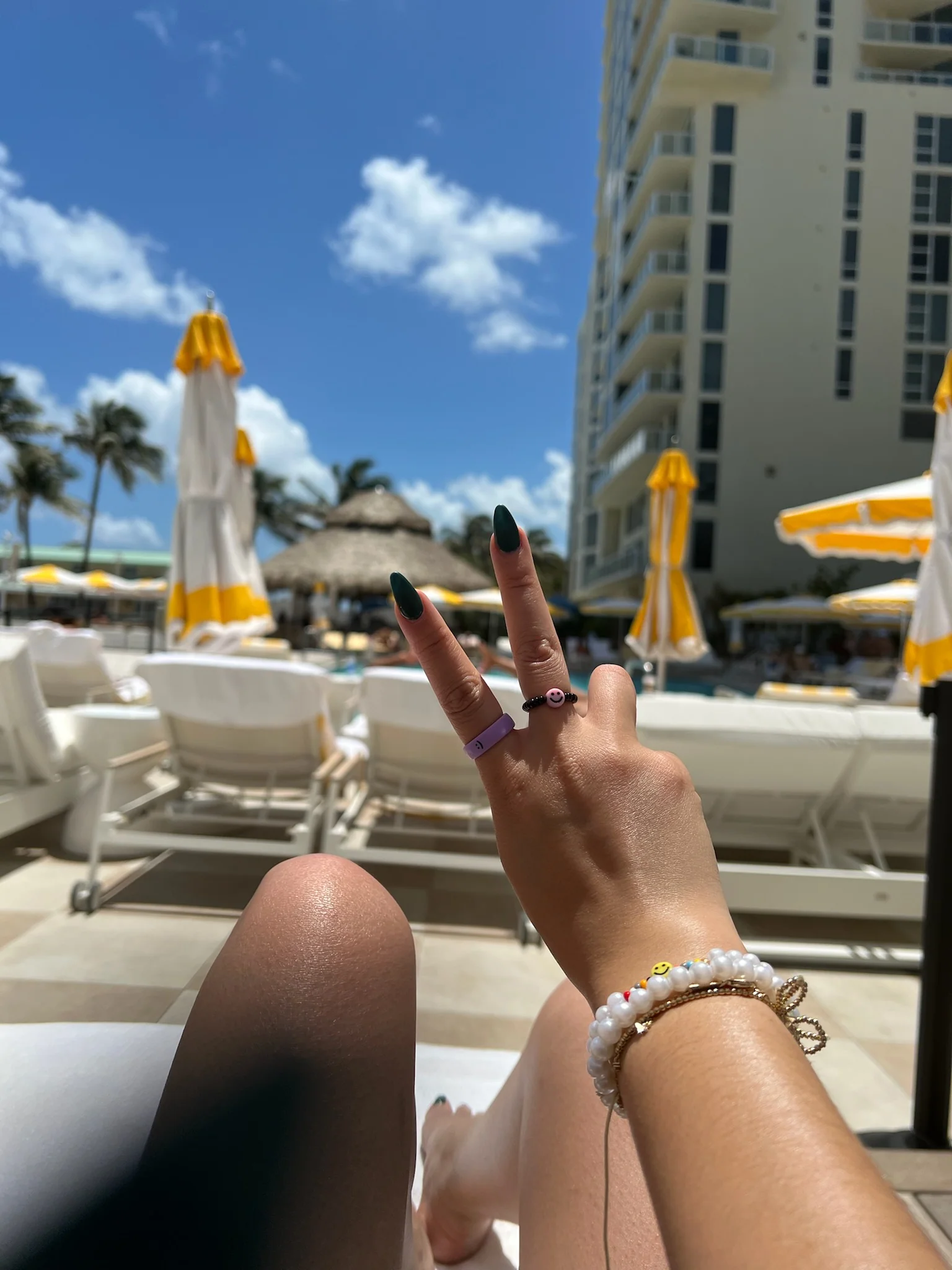 Flip Reversible smile / frown ring lavender - Image 8