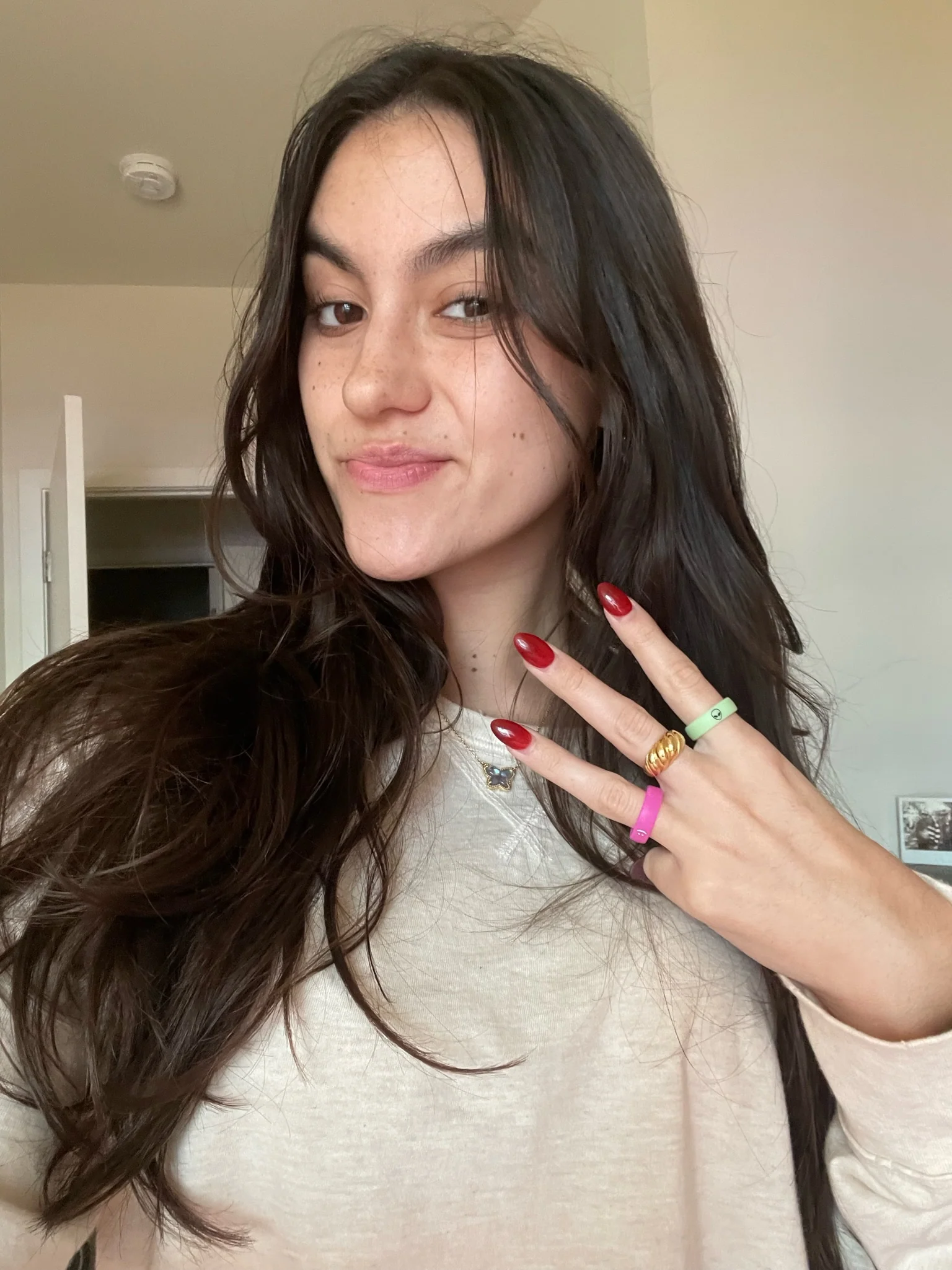 Flip Reversible smile / frown ring magenta - Image 20