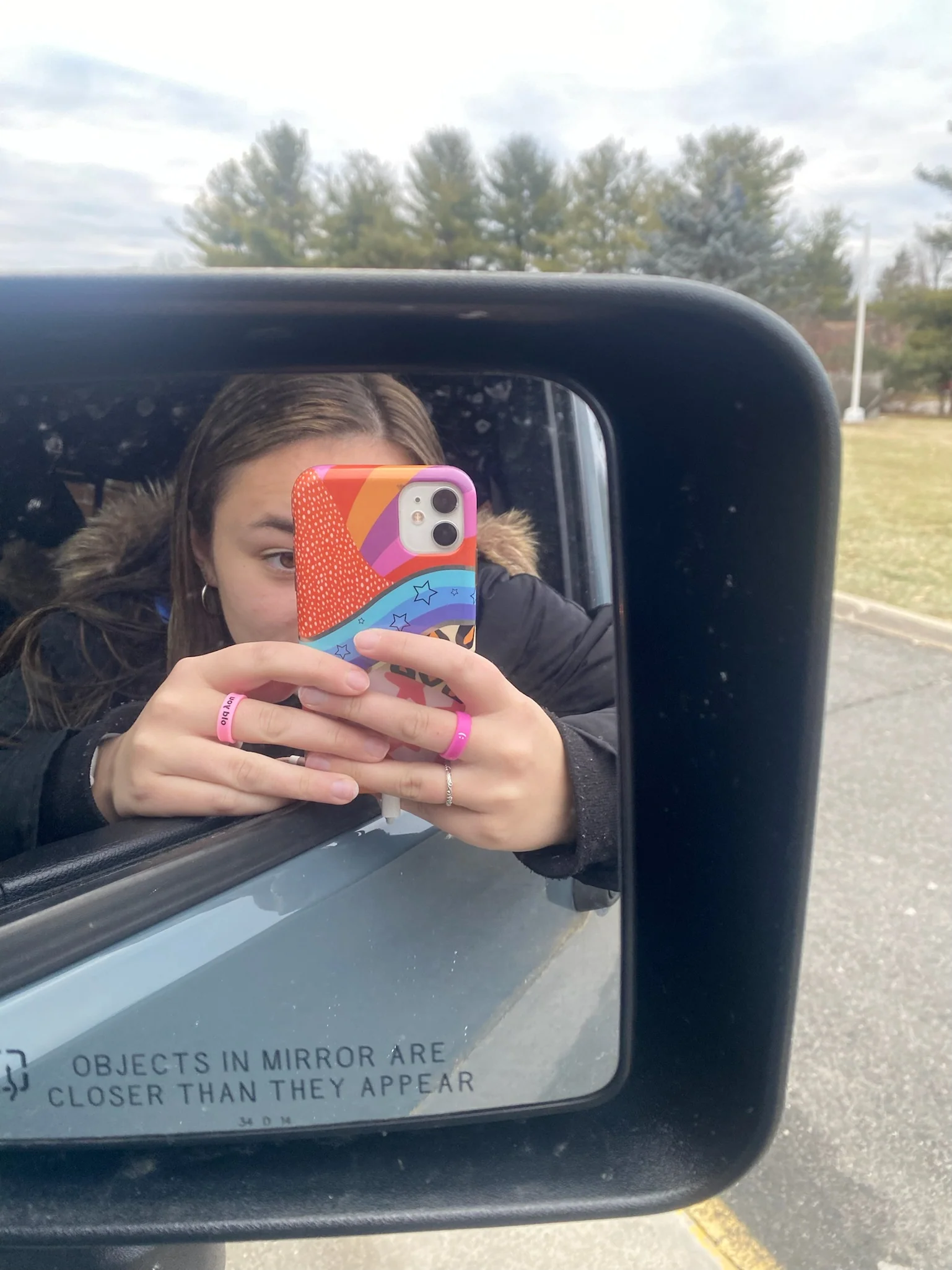 Flip Reversible smile / frown ring magenta - Image 23