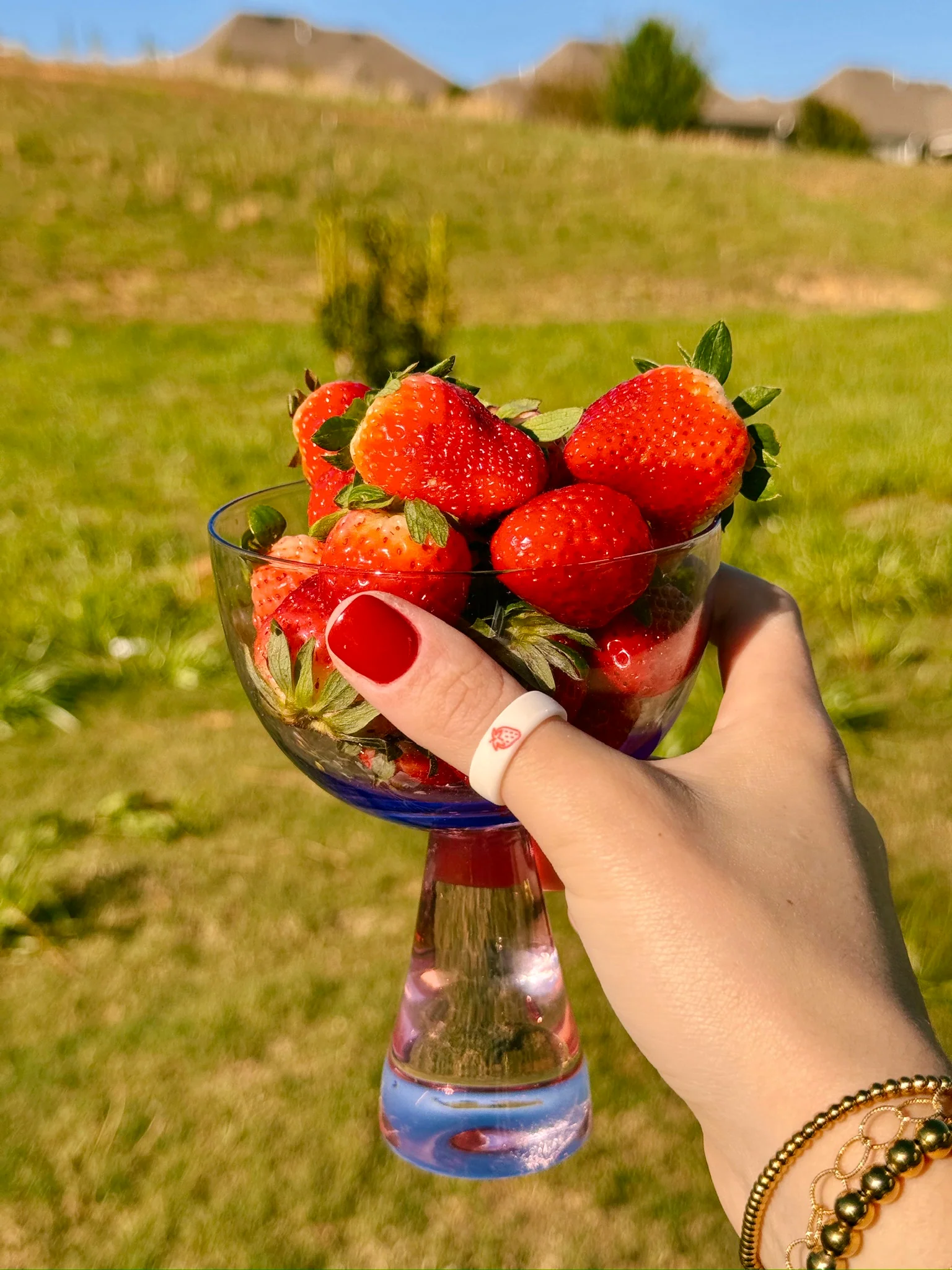 Flip Reversible strawberry / berry sweet ring - Image 5