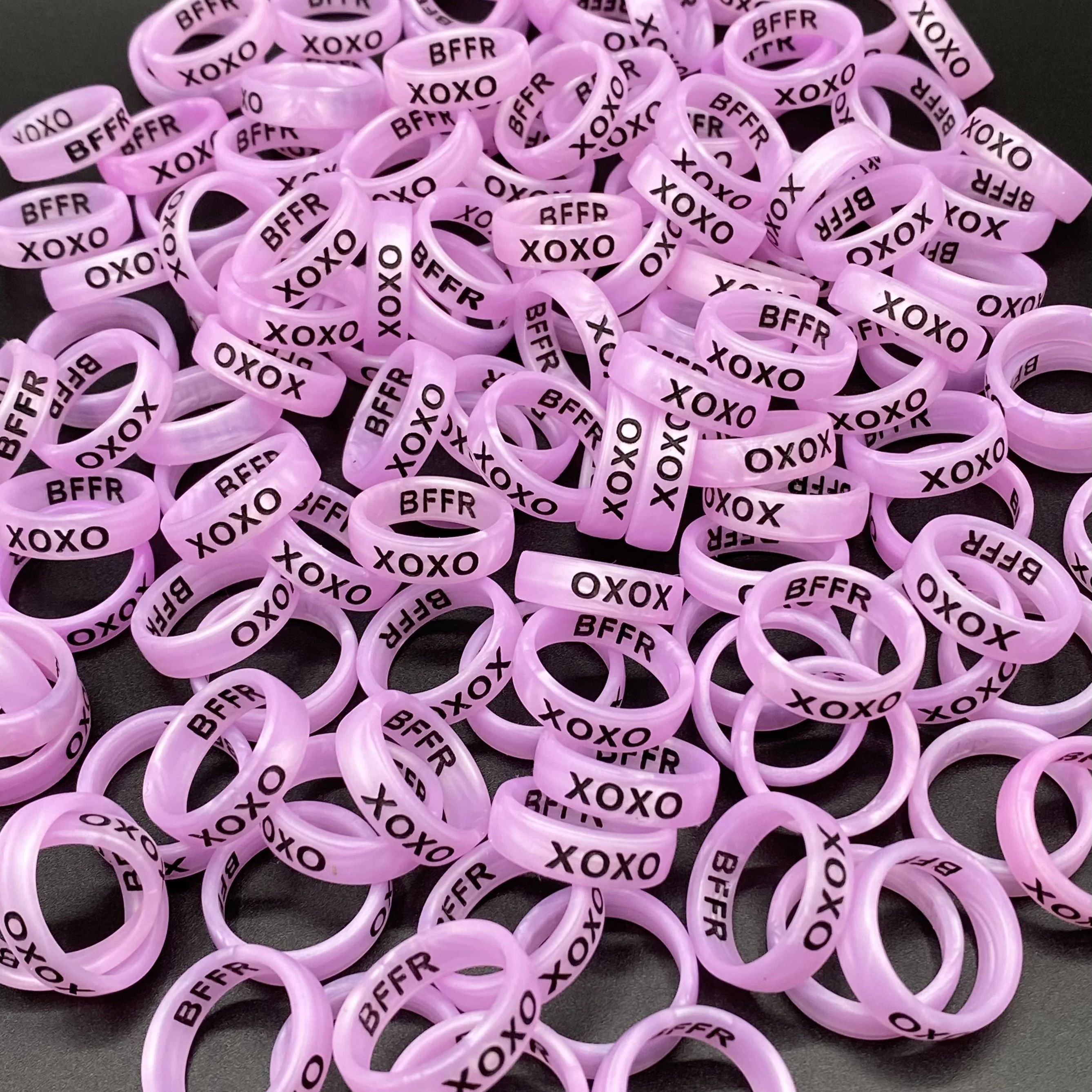 Flip Reversible XOXO / BFFR ring - Image 3